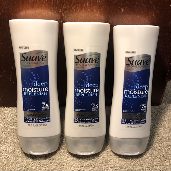 X3 Suave Professionals Deep Moisture Replenish Hydrating Conditioner, 12.6oz - Picture 1 of 7